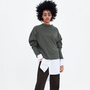 Zara Oversized Ribbed Sweater